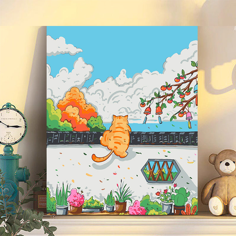 Hand-painted cartoons for children.