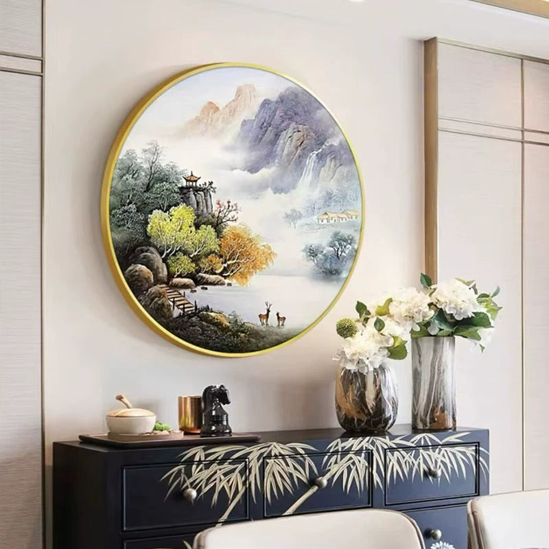 Hand-painted oil painting new Chinese landscape