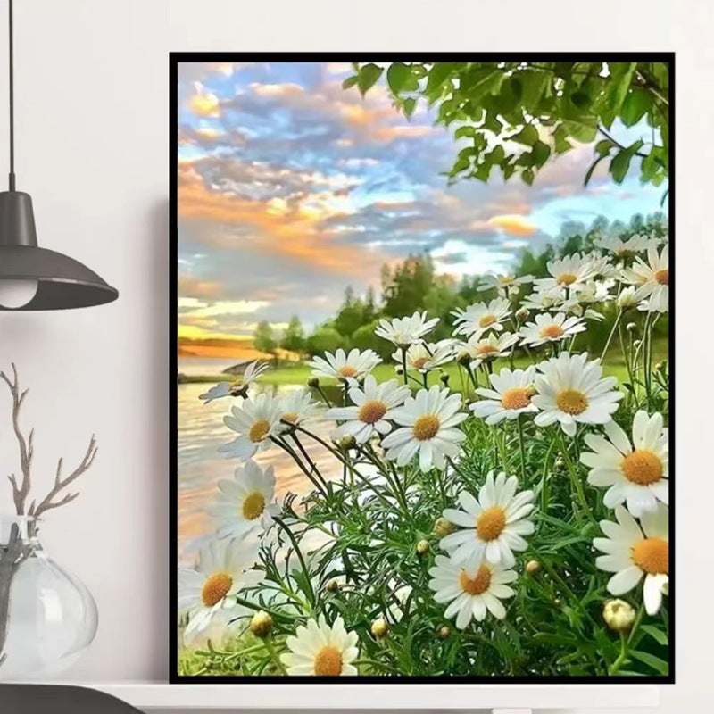 Flower digital oil painting DIY coloring