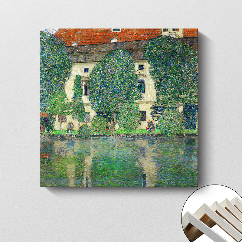 Klimt oil painting landscape