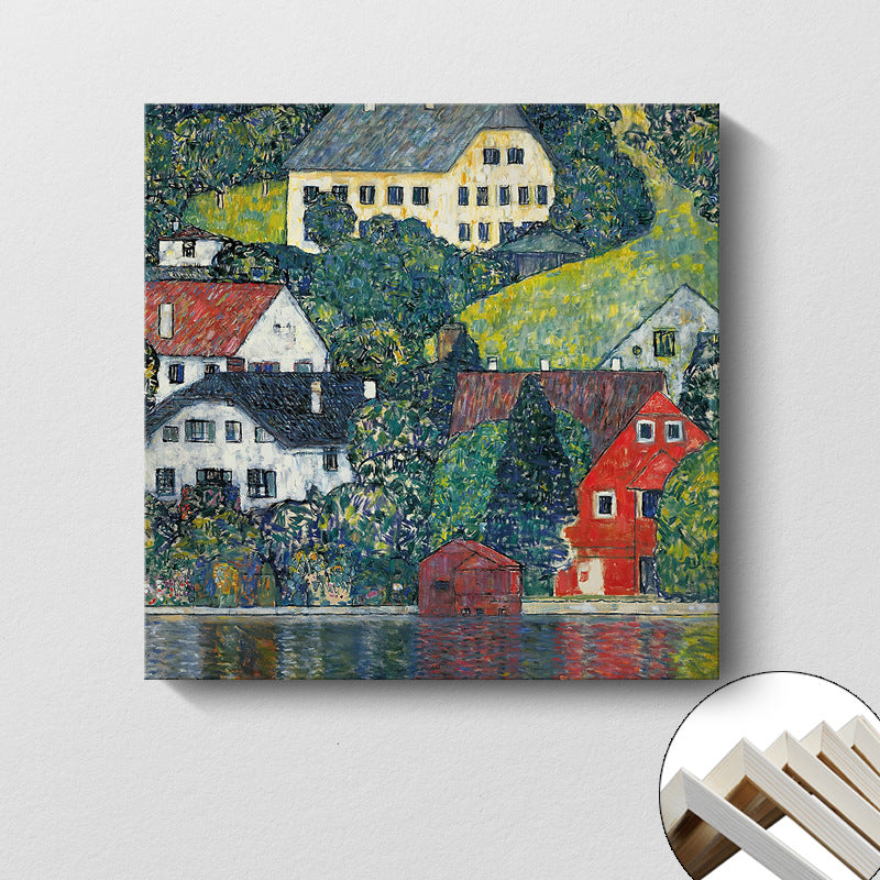 Klimt oil painting landscape